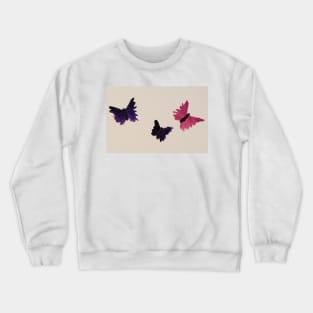 Butterflies acrylic painting by tabitha kremesec Crewneck Sweatshirt